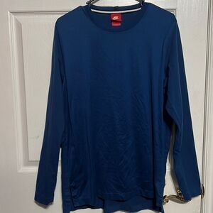 🔥Vintage NIKE Long Sleeve Performance Tee - Single Stitch / Nike Red Tag - Sz L